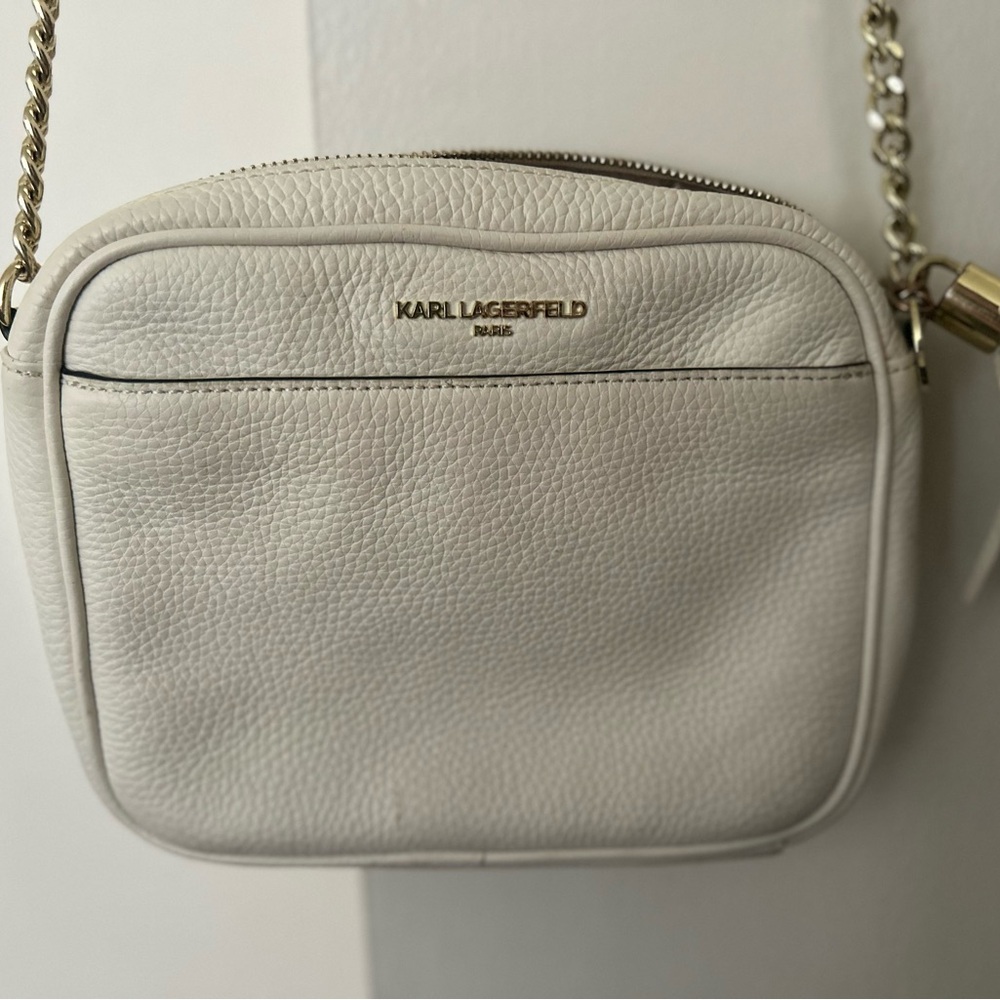 Karl Lagerfeld White crossbody bag